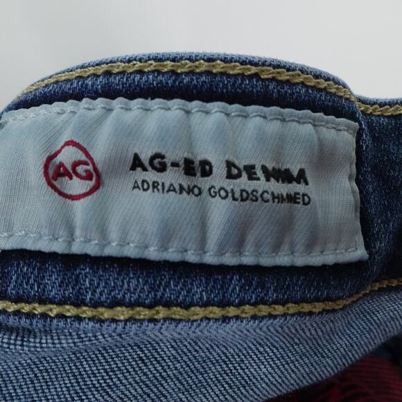 AG‎ Adriano Goldschmied Jeans 30R Blue High Rise Farrah Skinny Ankle Raw Hem - Picture 3 of 14